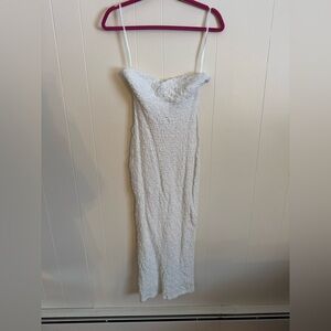 Selfie Leslie White Maxi Dress